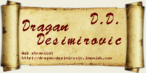 Dragan Desimirović vizit kartica